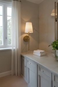 Lina krem şapkalı eskitme tekli duvar aplik